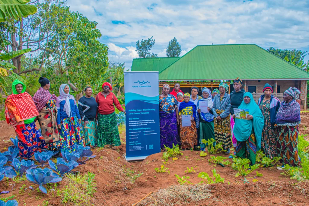 Farmers attending the Safe Use of Chemical Pesticides training in Ngarenairobi Ward, Siha District, Kilimanjaro