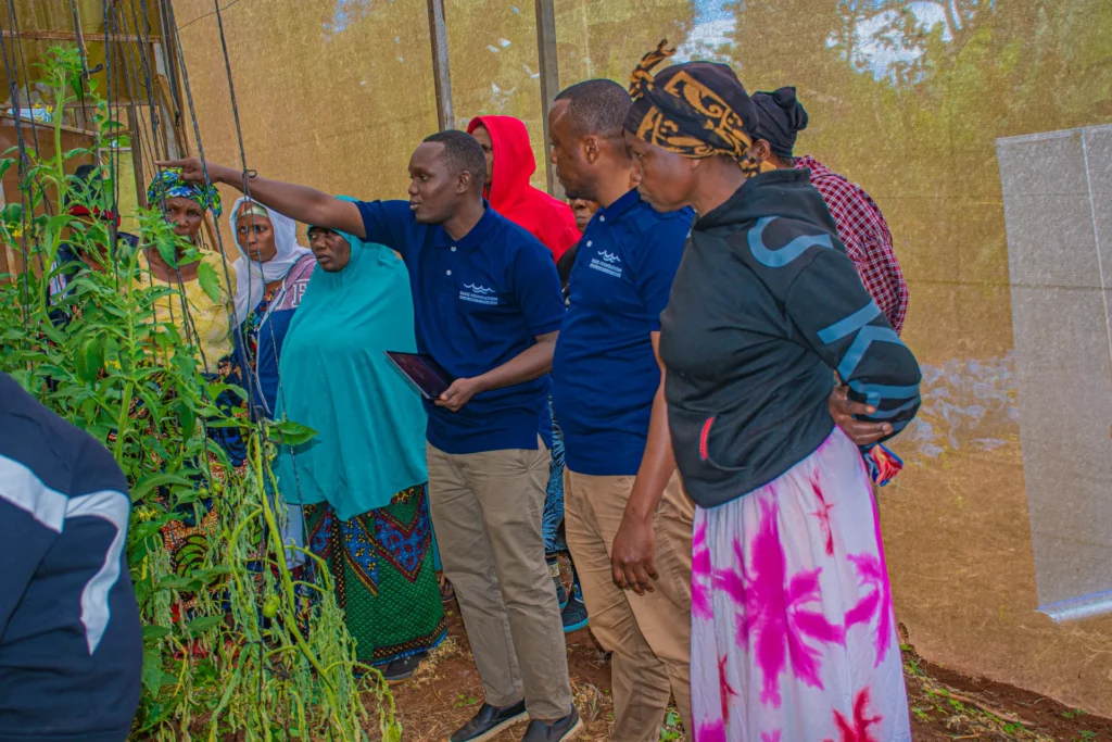 Farmers attending the Safe Use of Chemical Pesticides training in Ngarenairobi Ward, Siha District, Kilimanjaro