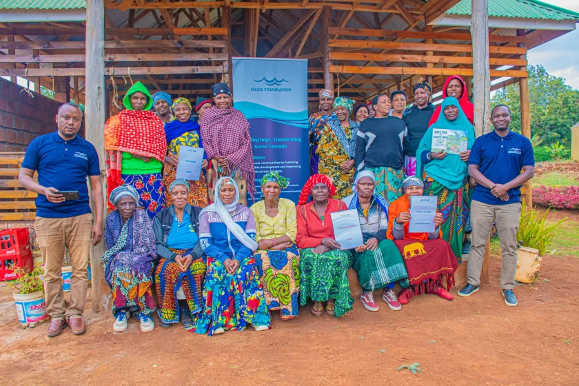 Members of the Wamboma Cultural Experience Cooperative with Oasis Foundation staff after the pesticide safety training
